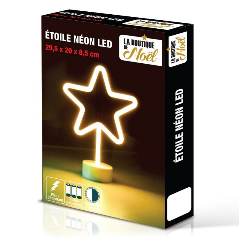 Lampe étoile 20 LED blanc