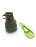 Coupe / trancheur avocat avec sac chaussette