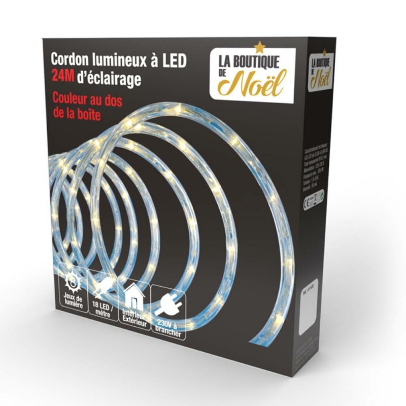 Tube Lumineux Extérieur LED Guirlande Lumineuse Décoration Noël