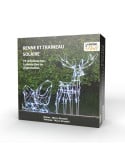 Renne et traineau lumineux - LED solaire