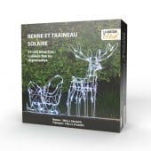 Renne et traineau lumineux - LED solaire (2)