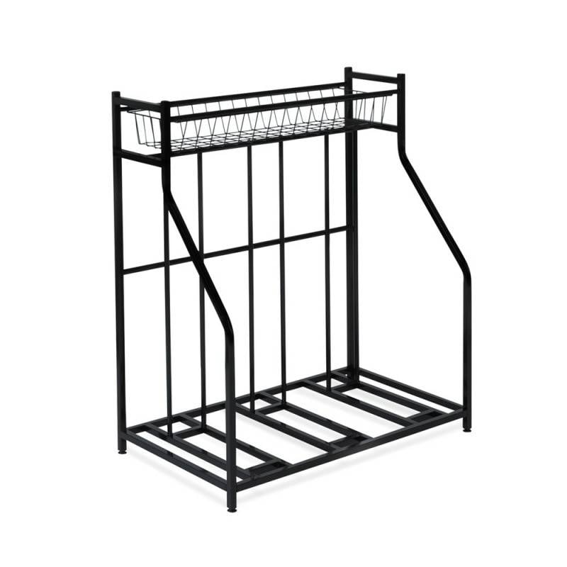 Râtelier à vélo avec panier de rangement