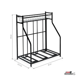 Râtelier à vélo avec panier de rangement (3)