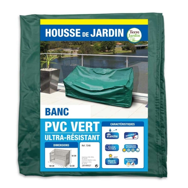 Housse pour banc de jardin en PVC