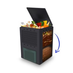 Composteur plastique - 300 L (10)