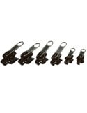 Tirette de fermeture éclair- Lot de 6 zips