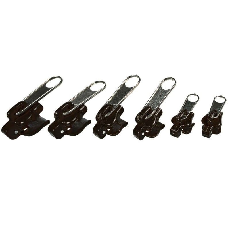 Tirette de fermeture éclair- Lot de 6 zips