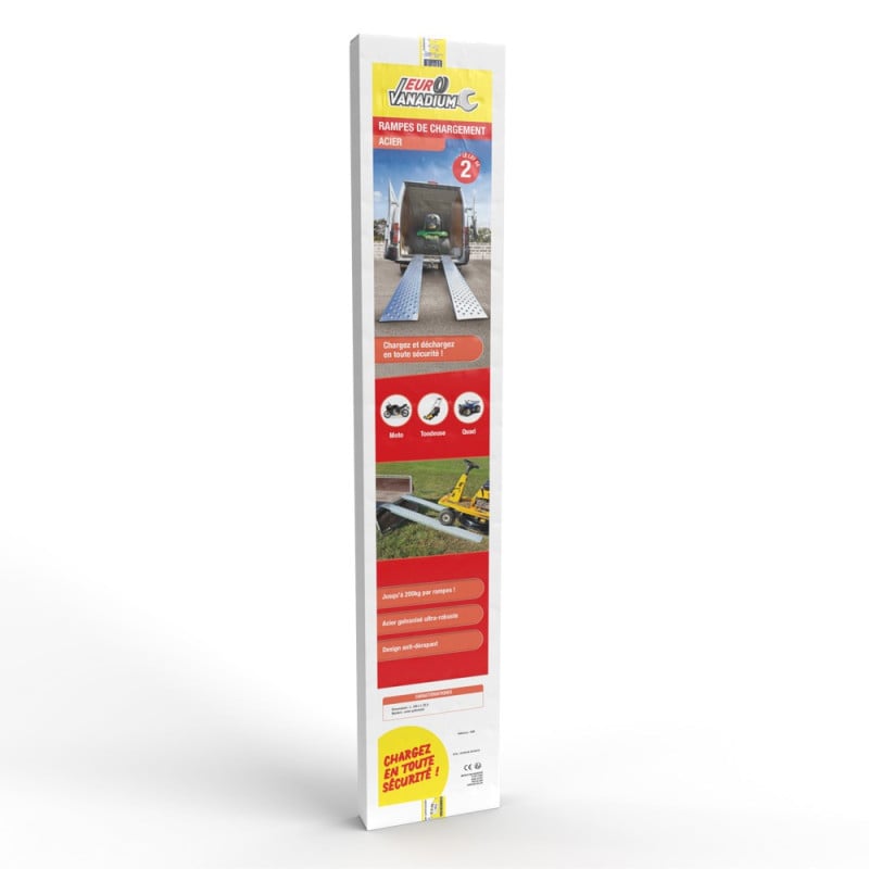 Rampe remorque acier 1,60 m - Vendu par 2 (1)