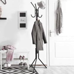 Porte manteau métal noir (2)