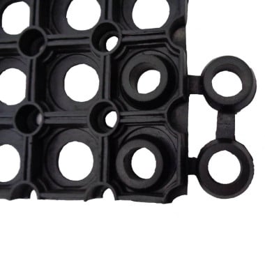 2 tapis caillebotis caoutchouc + connecteurs