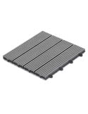 Dalles terrasse en composite effet bois - Lot de 5