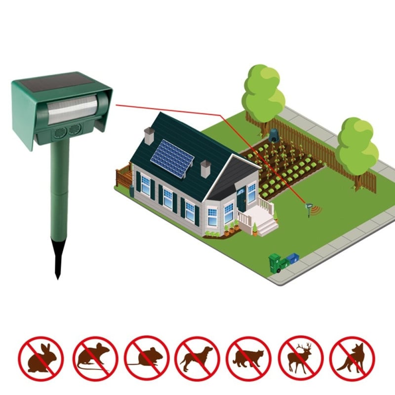 Anti chat et nuisible solaire à ultrasons (3)