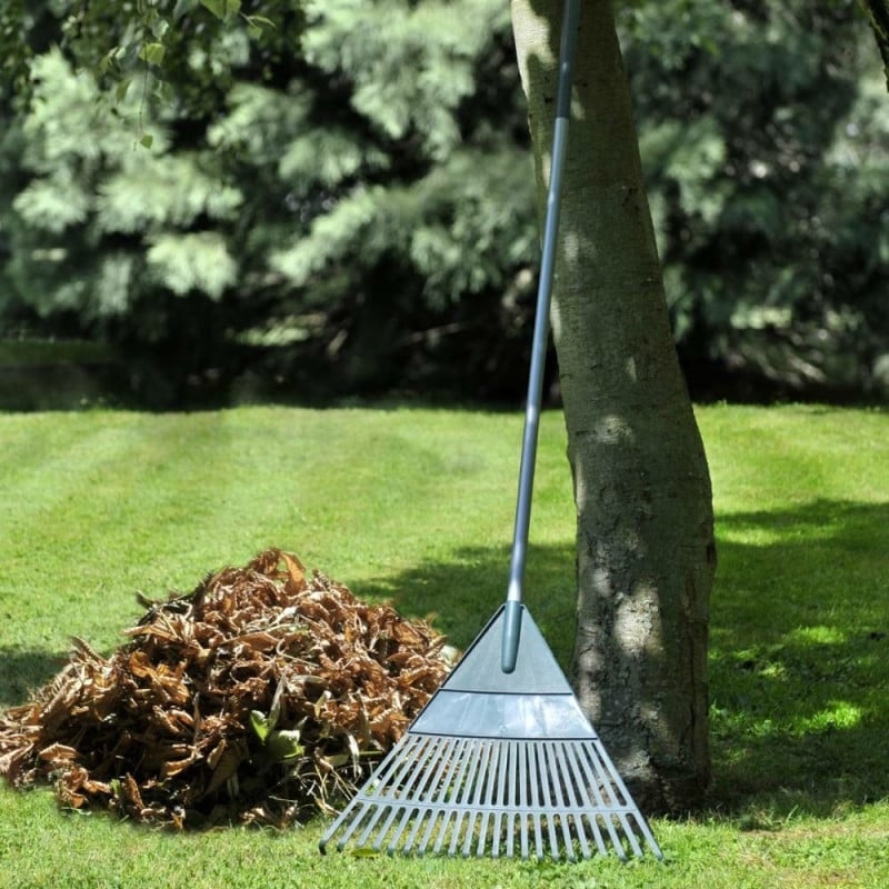 Balai à gazon en plastique - Balai à feuilles (3)