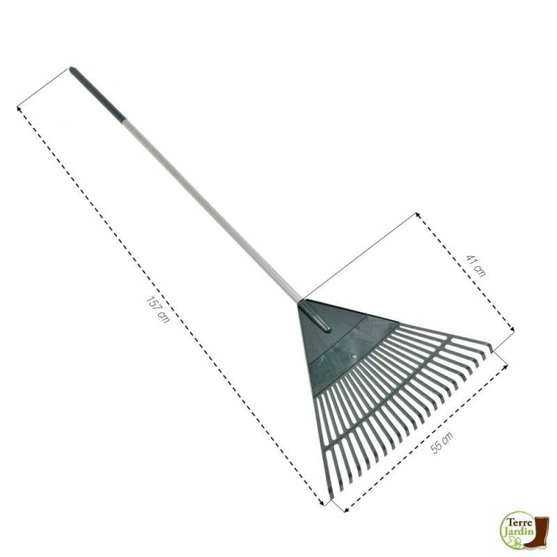 Balai à gazon en plastique - Balai à feuilles (1)