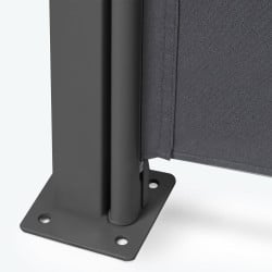 Paravent extérieur rétractable - 6 m, structure aluminium
