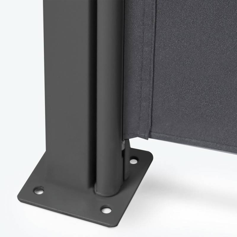 Paravent extérieur rétractable - 6 m, structure aluminium