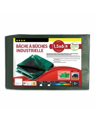 Bâche à bûches épaisse ultra résistante 240 g m² (3)