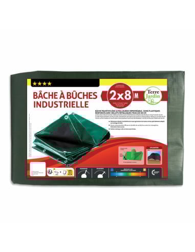 Bâche à bûches épaisse ultra résistante 240 g m² (4)