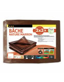 Bâche de jardin marron 140 g/m2