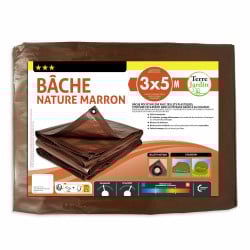 Bâche de jardin marron 140 g m2 (3)
