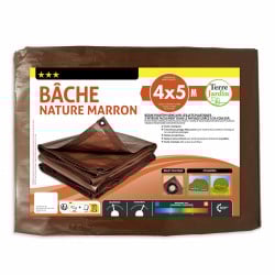 Bâche de jardin marron 140 g m2 (4)