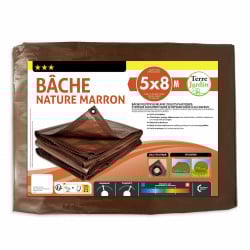 Bâche de jardin marron 140 g m2 (5)