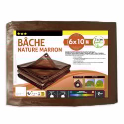 Bâche de jardin marron 140 g m2 (6)