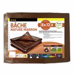 Bâche de jardin marron 140 g m2 (7)
