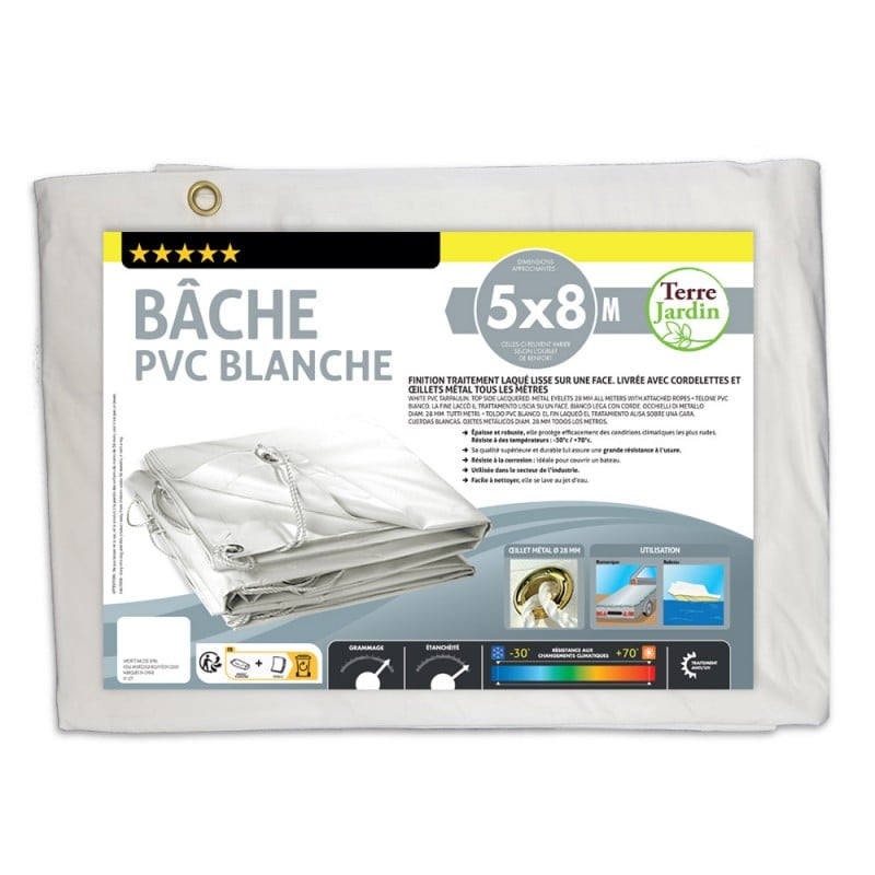Bâche PVC premium blanche 300g m2 (4)