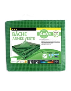 Bâche armée verte 160g m2 découpable (5)