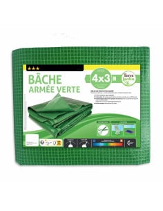 Bâche armée verte 160g m2 découpable (6)