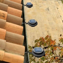 Lampes solaires de gouttière x 3 (4)