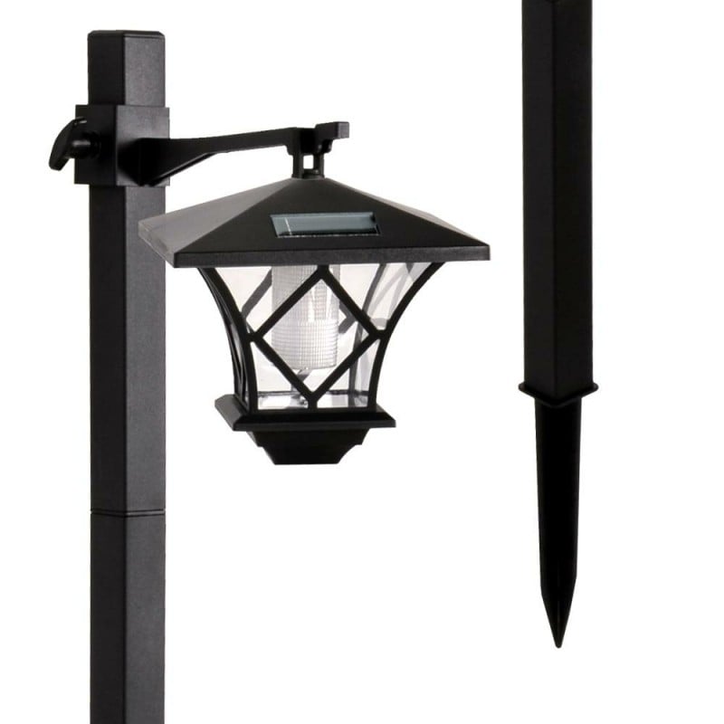 Lampadaire Extérieur Solaire Luminaire Lanterne Led Noir à Prix Carrefour