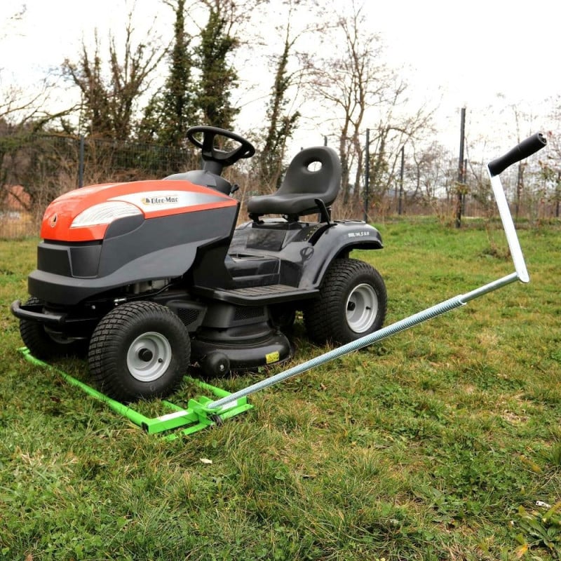 Cric lève tracteur tondeuse à manivelle 350 kg (6)