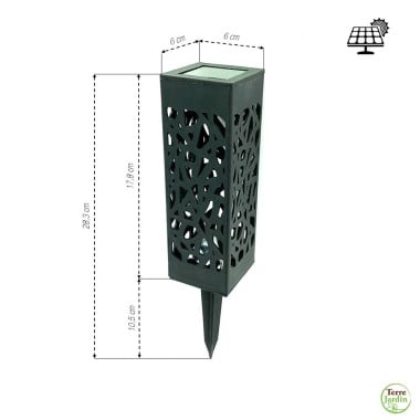 Borne solaire photophore - lot de 6 (1)