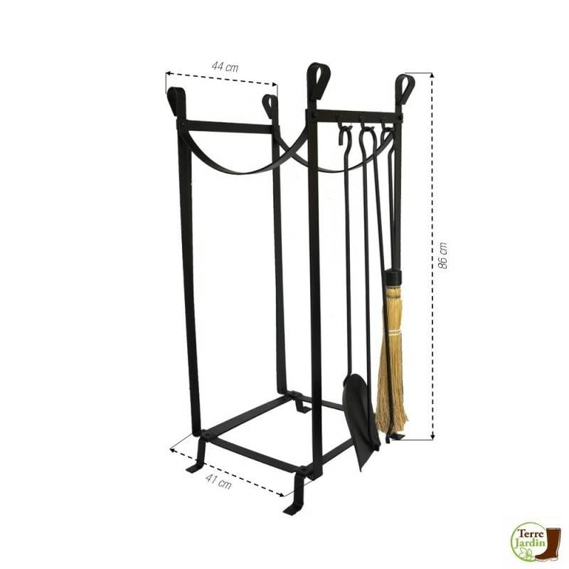 Serviteur de cheminée - porte bûches (1)