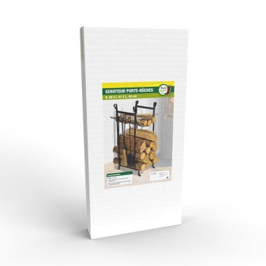 Serviteur de cheminée - porte bûches (2)