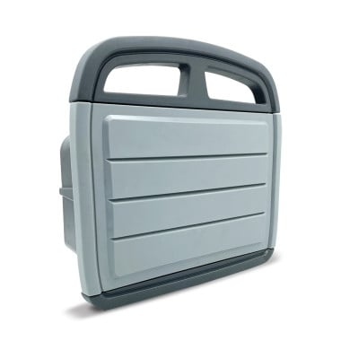 Support mural d'enroulage avec armoire pour tuyau d'arrosage
