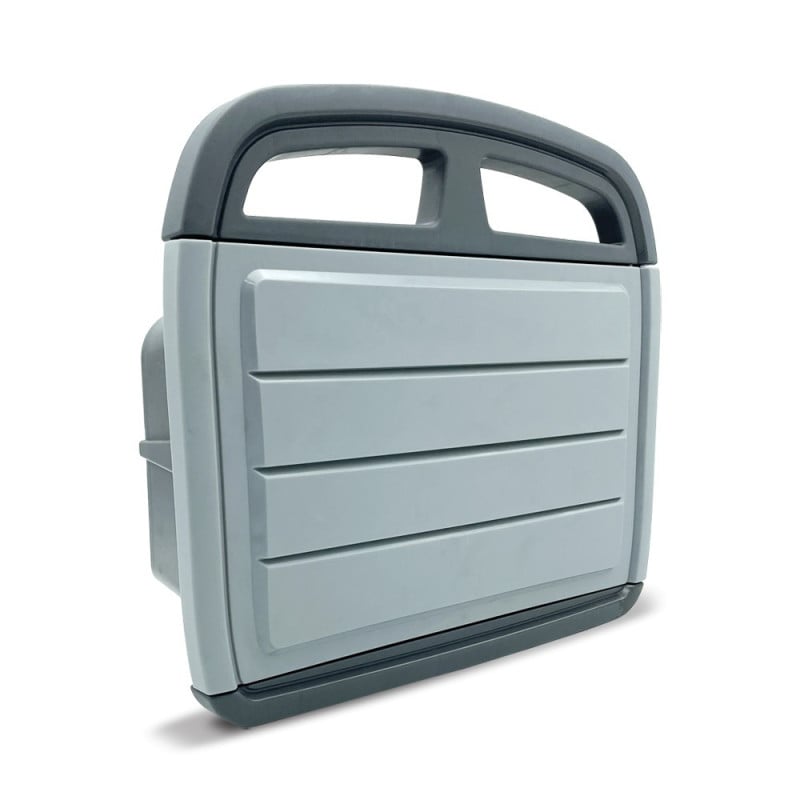 Support mural d'enroulage avec armoire pour tuyau d'arrosage
