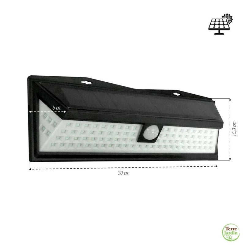 Applique murale solaire avec détecteur de mouvements - 600 lumens (1)