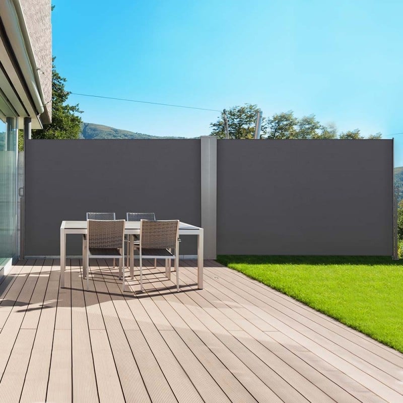 Mobilier jardin et piscine-Brise vue Rétractable de terrasse | Guyane