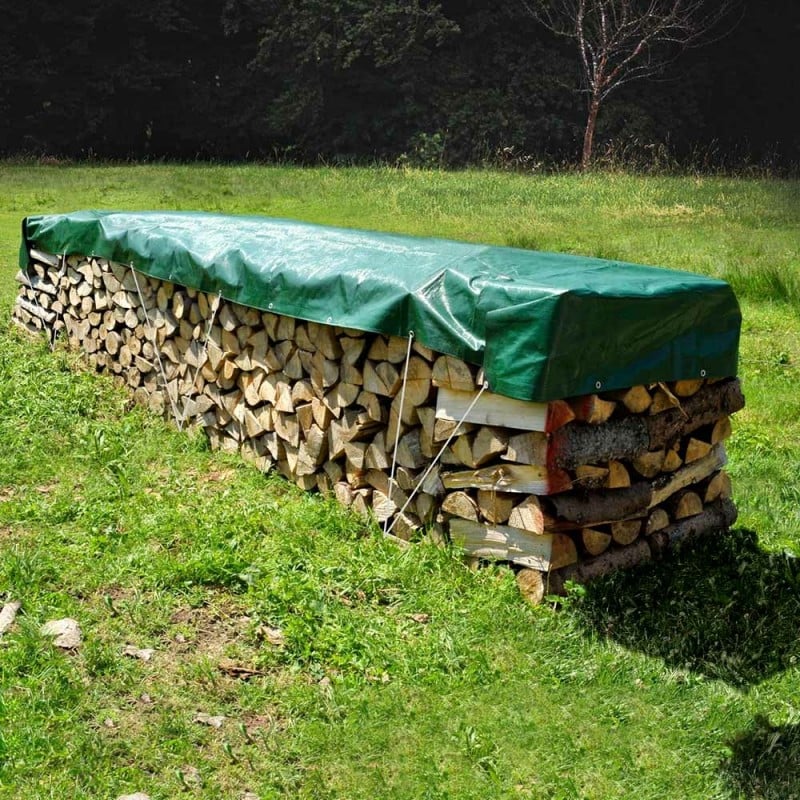 BACHE A BOIS pour la protection et le stockage extérieur du bois