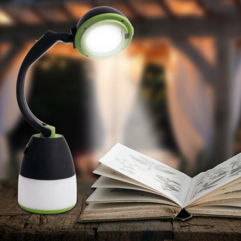 Lanterne De Camping 3 En 1 Led, Lampe De Bureau Rechargeable Par