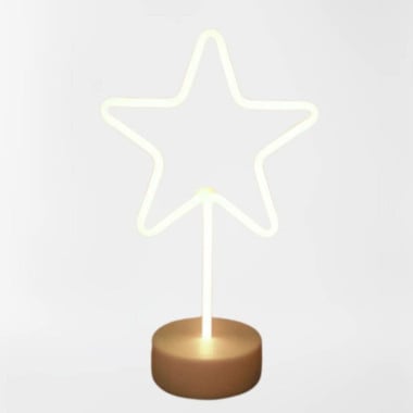 Étoile lumineuse blanche à poser