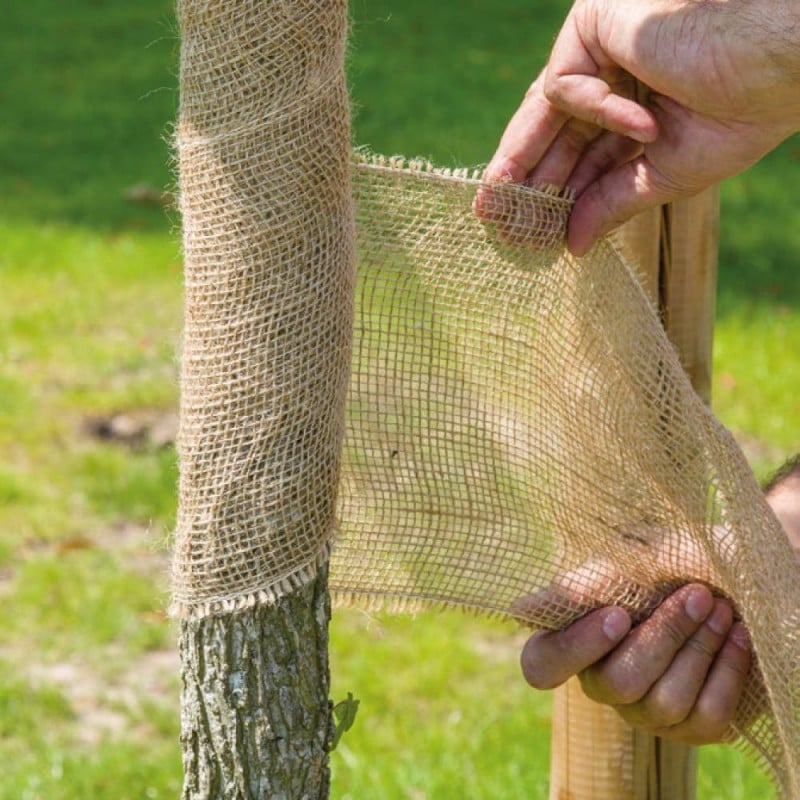 Fond Corde De Jute En Toile De Jute Enroulée Sur Une Bobine De