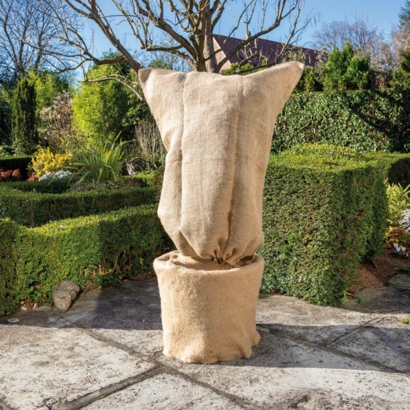 Lot de 3 sacs plantation. Toile de jute