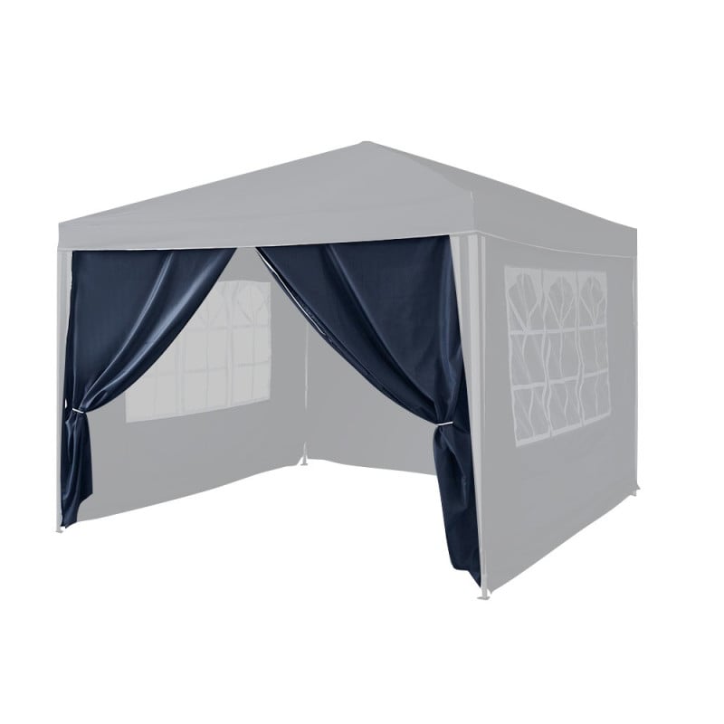 Mur porte bleu pour tonnelle pliante 3 x 3 M (1)