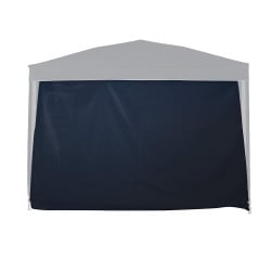 Mur simple bleu pour tonnelle pliante 3 x 3 M