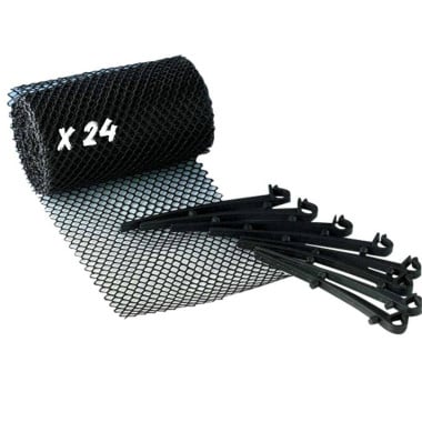 Grillage de protection pour chéneaux - lot de 24
