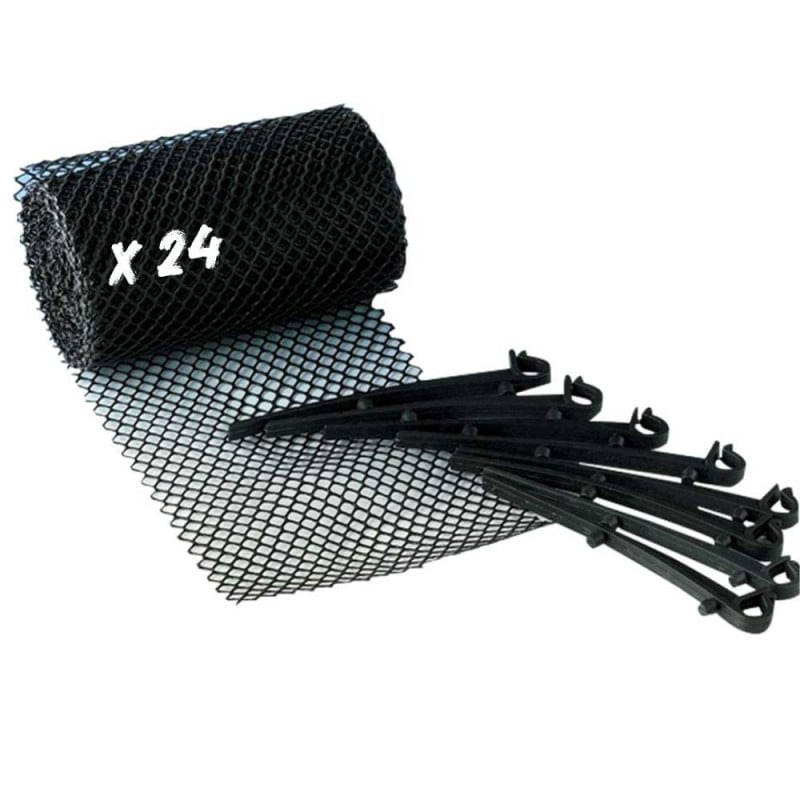 Grillage de protection pour chéneaux - lot de 24